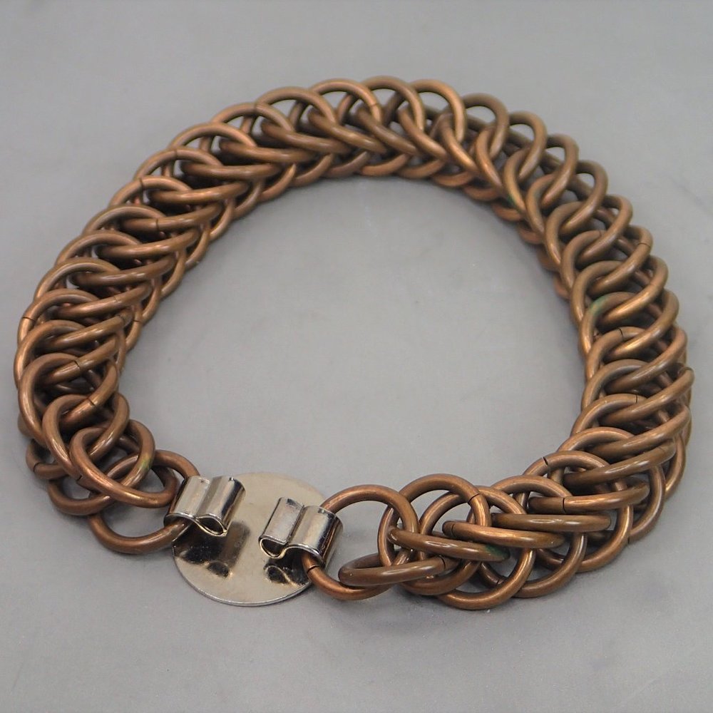 Handcrafted Brass Or Bronze Chain link Metal Handmade Bracelet